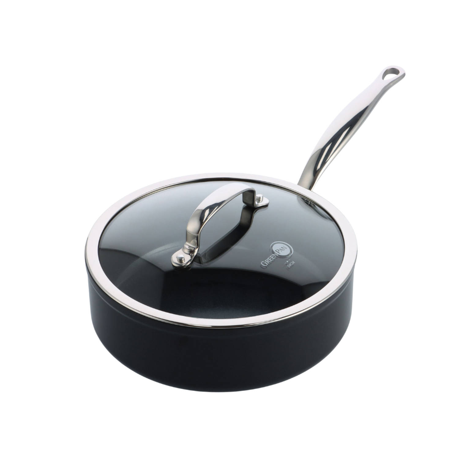 Greenpan Barcelona Pro Hapjespan met Glasdeksel, 28cm